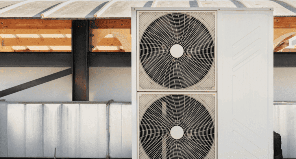 Panasonic 18 kW ducted air conditioning outdoor unit offering energy-efficient inverter technology for large homes in Victoria.