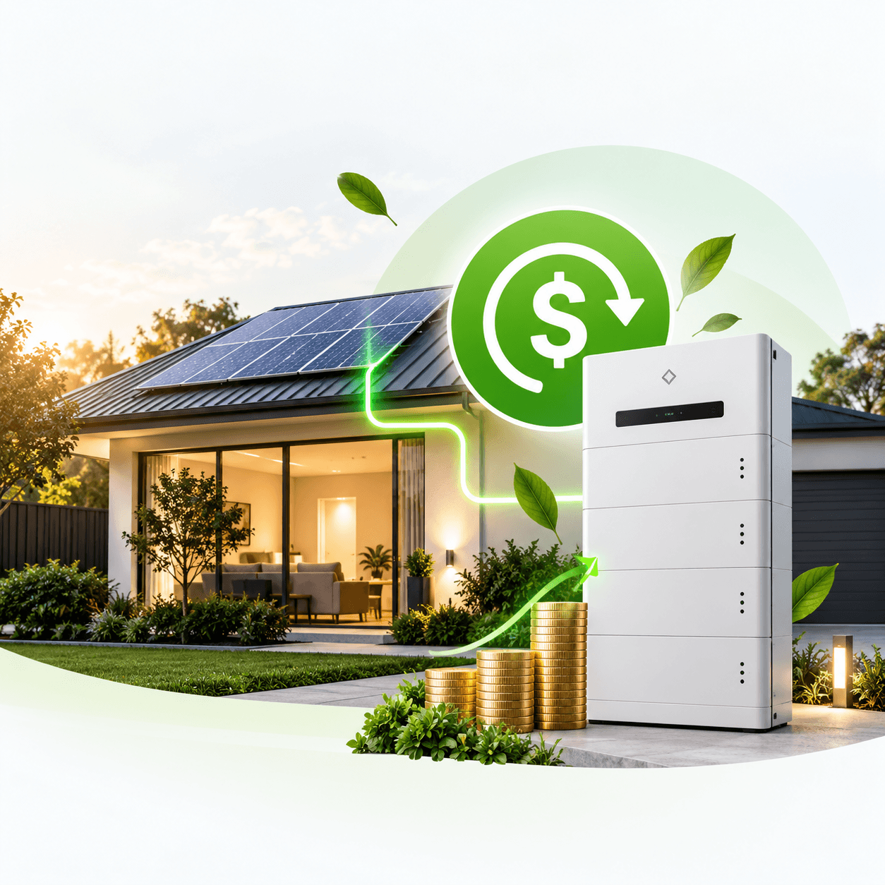 Home solar battery system with rooftop solar and battery rebate savings in Melbourne