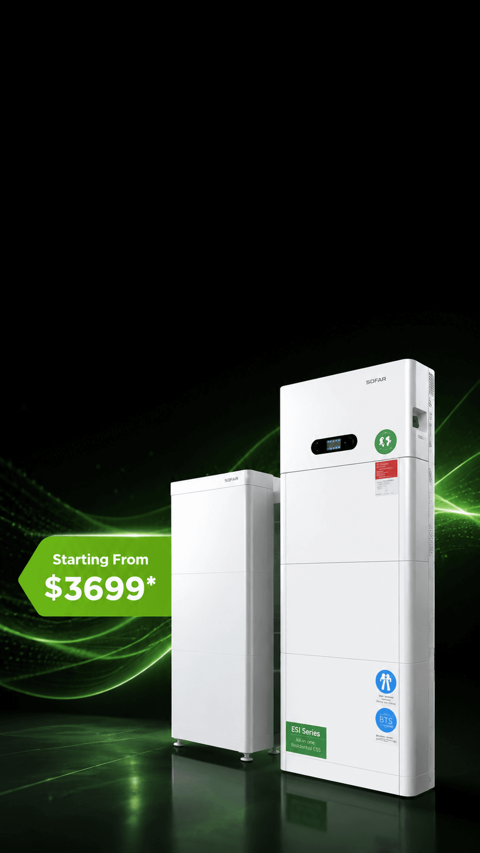 SOFAR 30kWh home battery system with hybrid inverter in Melbourne