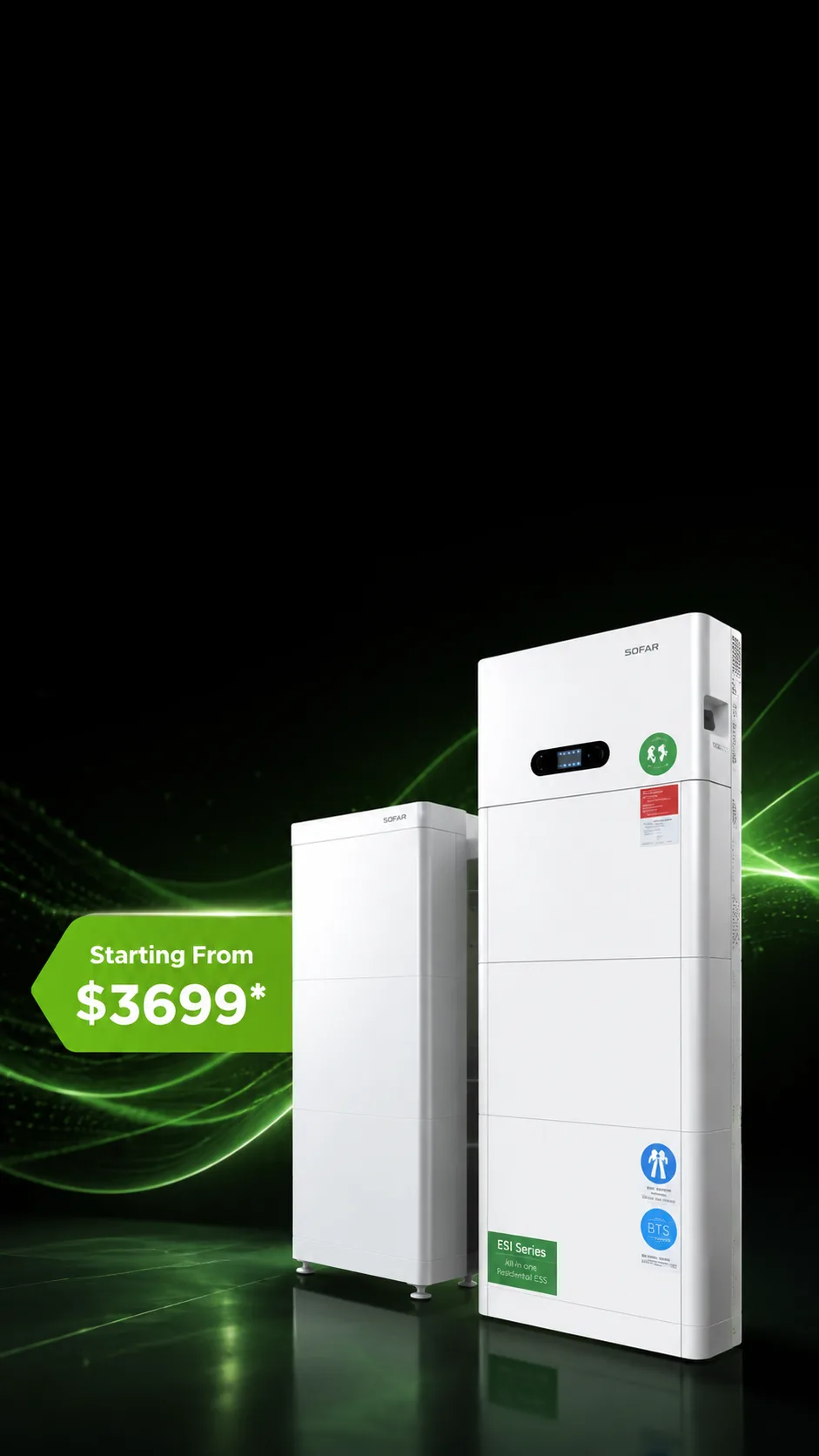 SOFAR 30kWh home battery system with hybrid inverter in Melbourne