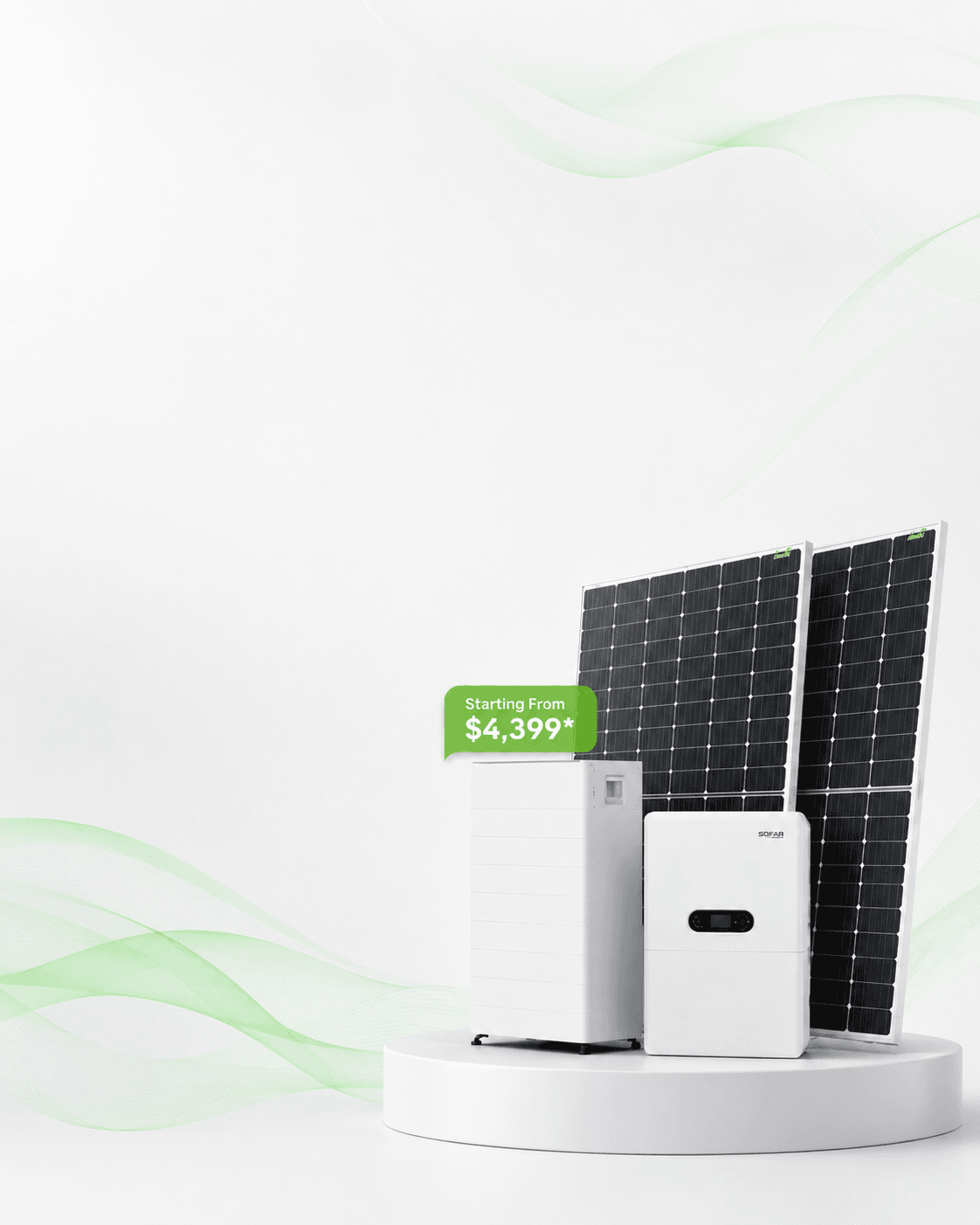 Jinko solar and SOFAR 30kWh home battery package in Melbourne