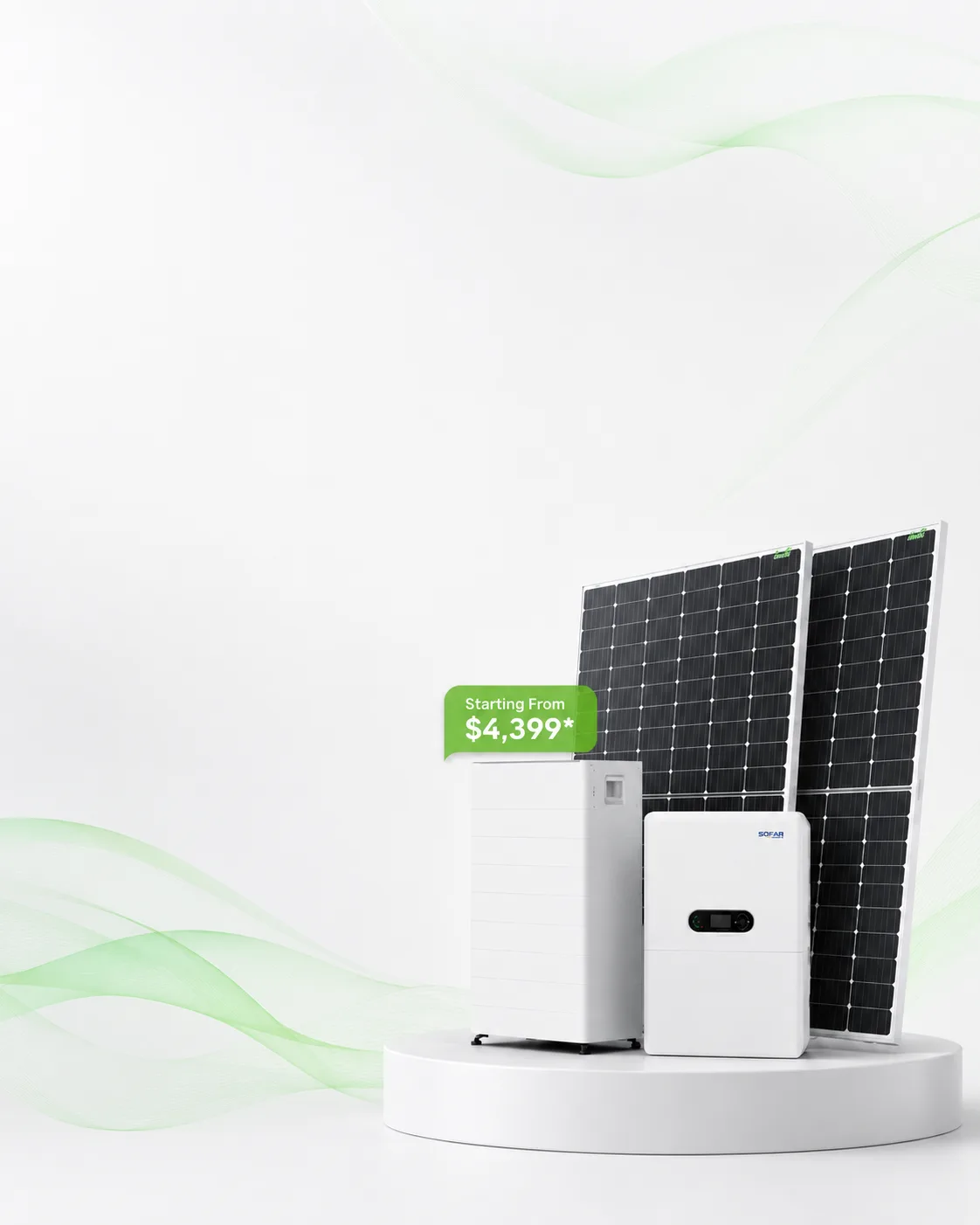 Jinko solar and SOFAR 30kWh home battery package in Melbourne