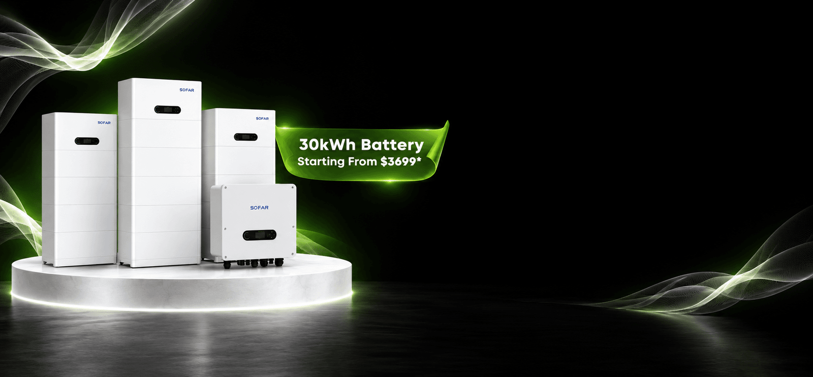 SOFAR 30kWh battery system with inverter for homes and businesses in Melbourne